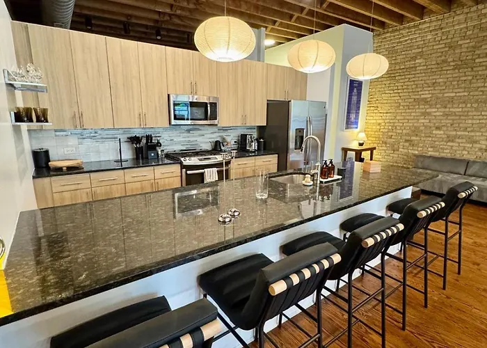 Apartment Huge! 3 King Bedrooms With Private Rooftop Lounge On Fulton Market Chicago