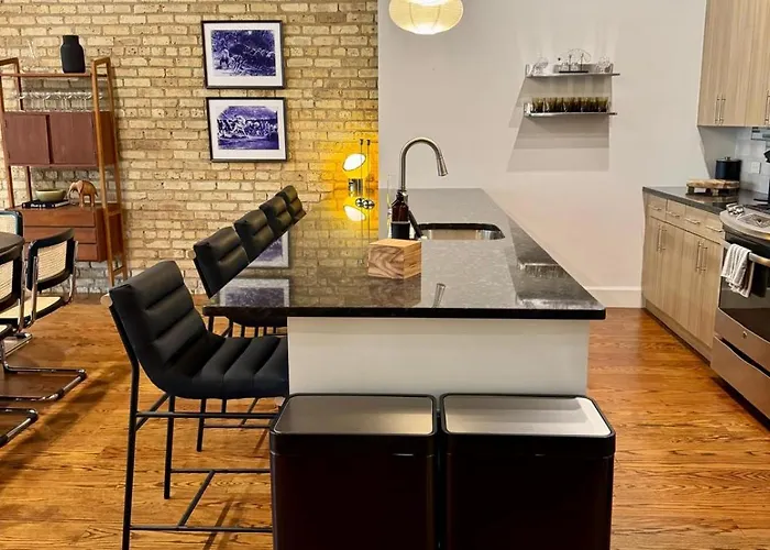 Apartment Huge! 3 King Bedrooms With Private Rooftop Lounge On Fulton Market *